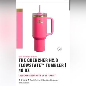 NWT LIMITED EDITION Pink Parade 40oz Stanley Cup